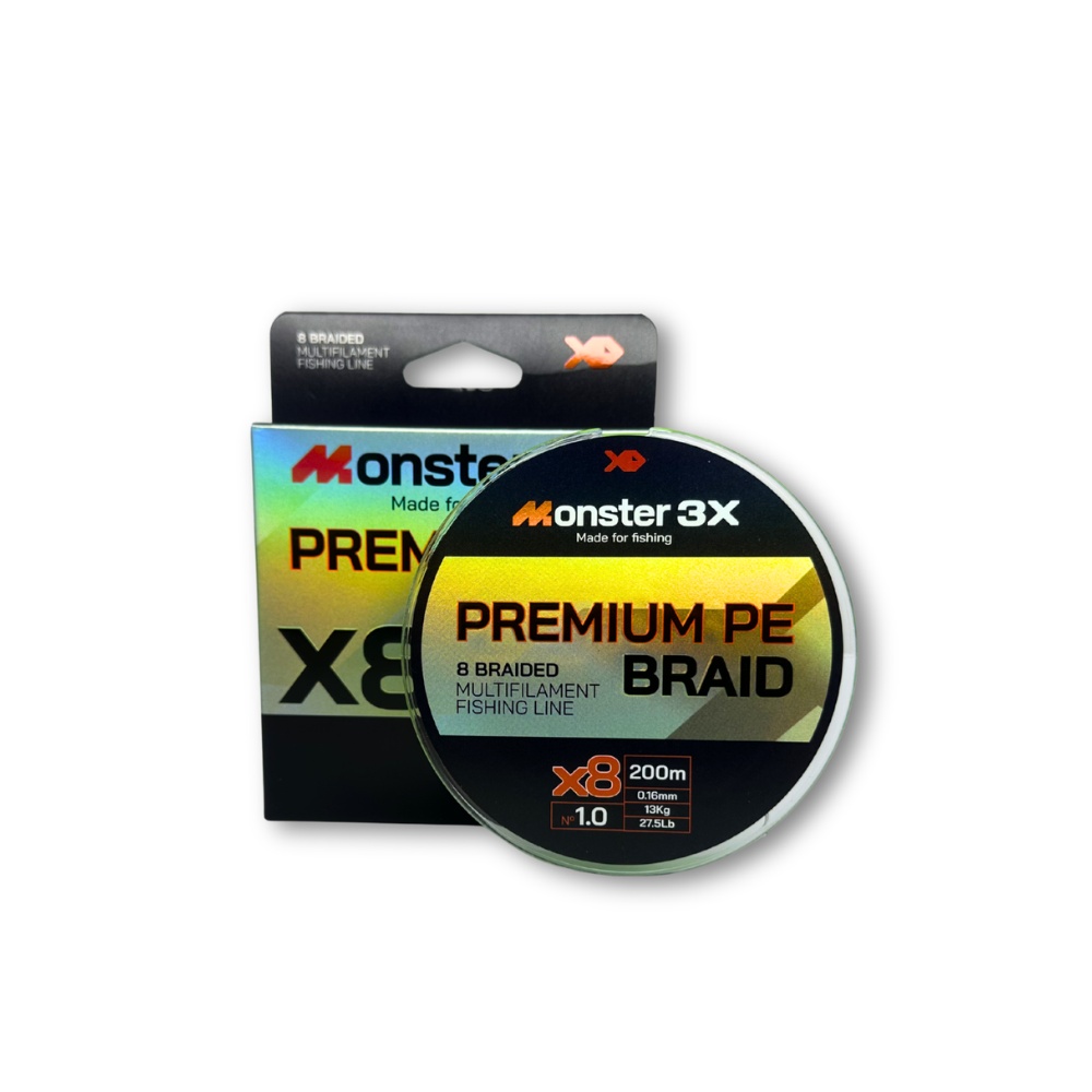 MONSTER 3X LINHA MULTI X8 PREMIUM 1 16mm 13kg 27.5lbs 200M