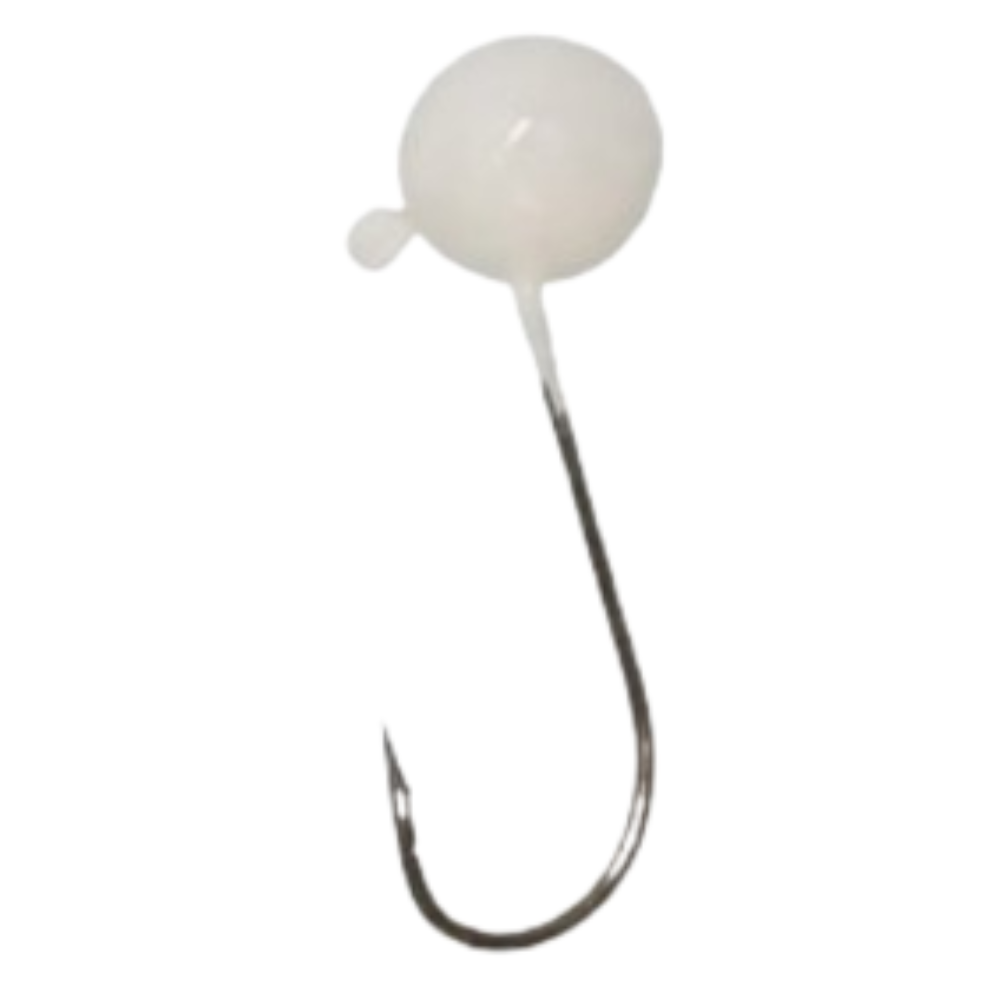 CHUMBADA ANZOL JIG HEAD 3/0 90° FACETADA 10G BRANCA