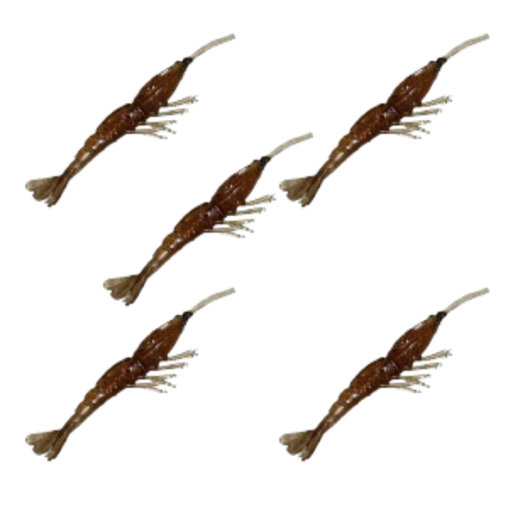 KIT PIRATAS FISHING REALITY COR MARROM 7,5CM 5UN