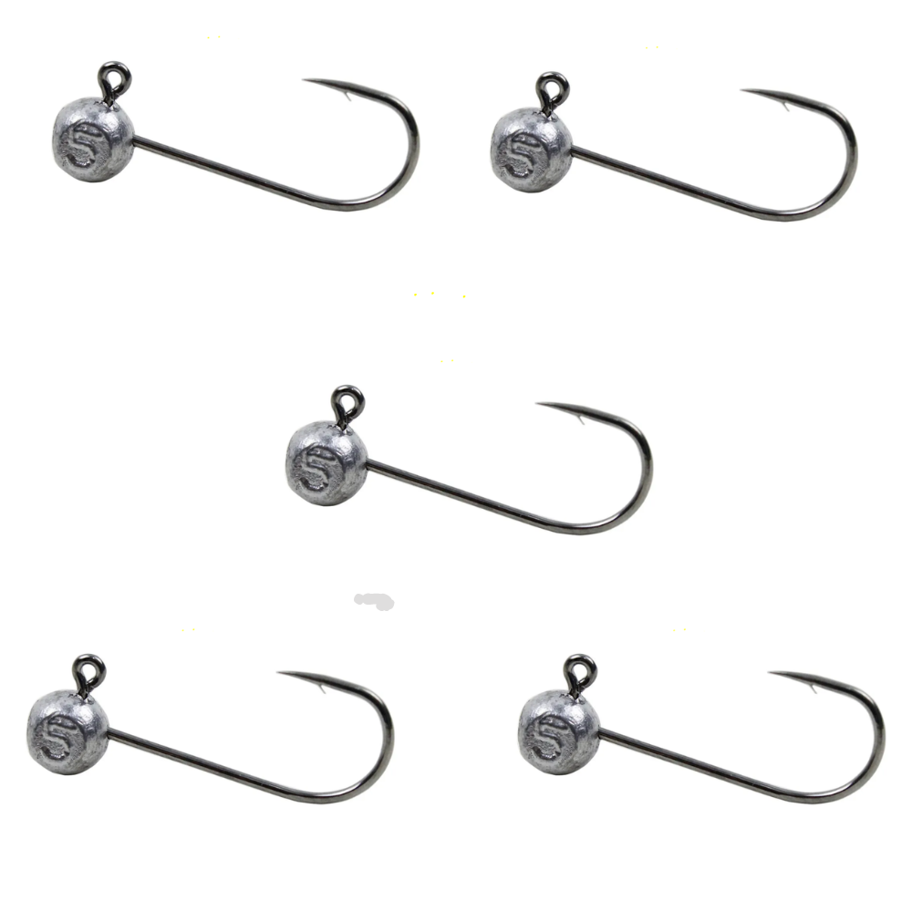 KIT CHUMBADA ANZOL JIG HEAD 3/0 90° FACETADA 20G NATURAL 5UN