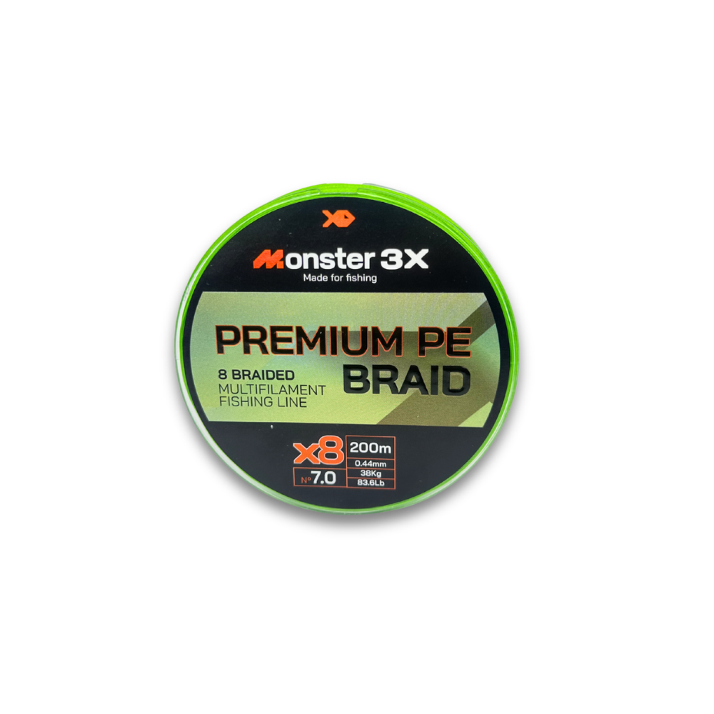 MONSTER 3X LINHA MULTI X8 PREMIUM 7 44mm 38kg 83.6lbs 200M
