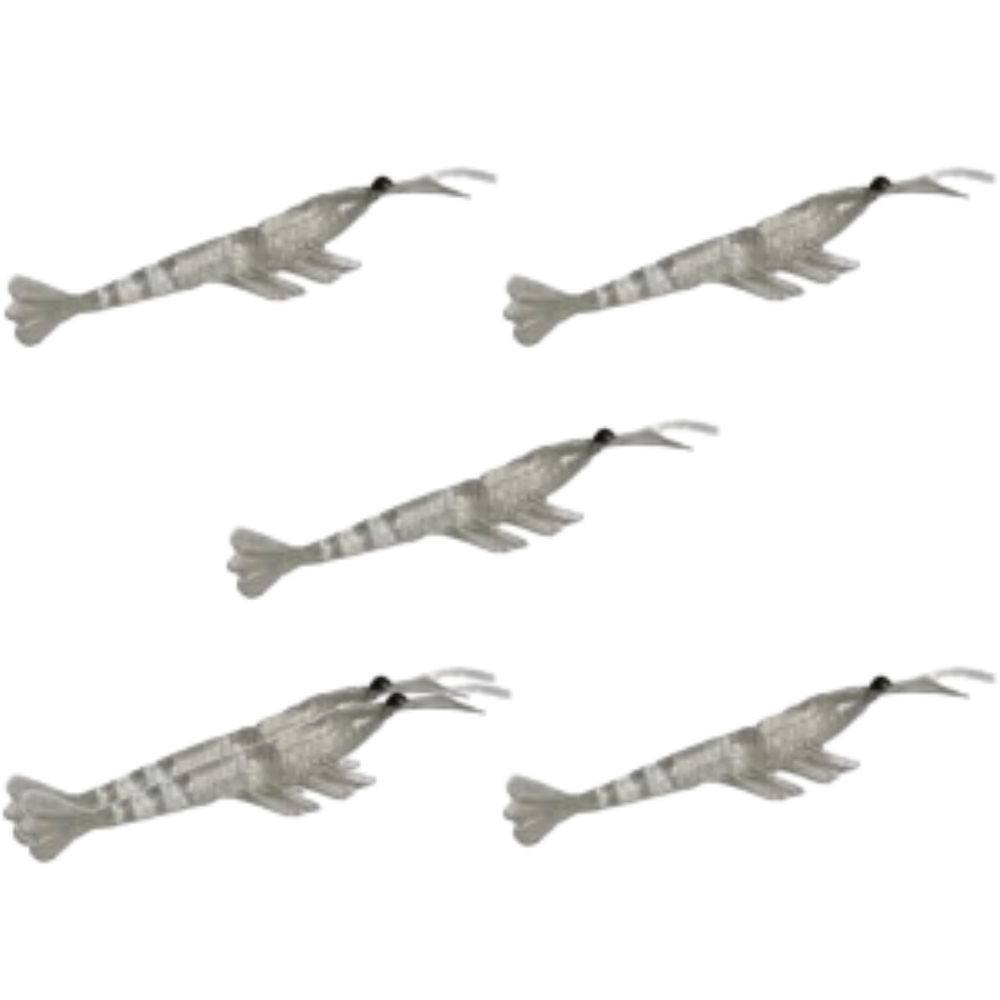 KIT PIRATAS FISHING REALITY COR TRANSPARENTE 8,5CM 5UN