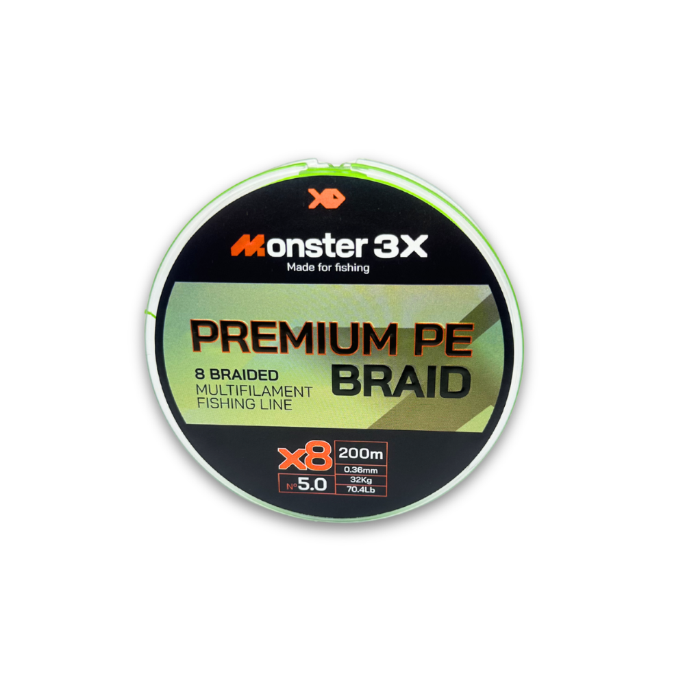MONSTER 3X LINHA MULTI X8 PREMIUM 5 36mm 32kg 70.4lbs 200M