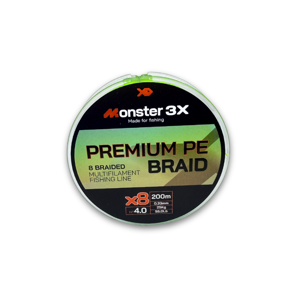 MONSTER 3X LINHA MULTI X8 PREMIUM 4  33mm 25kg 55lb 200M