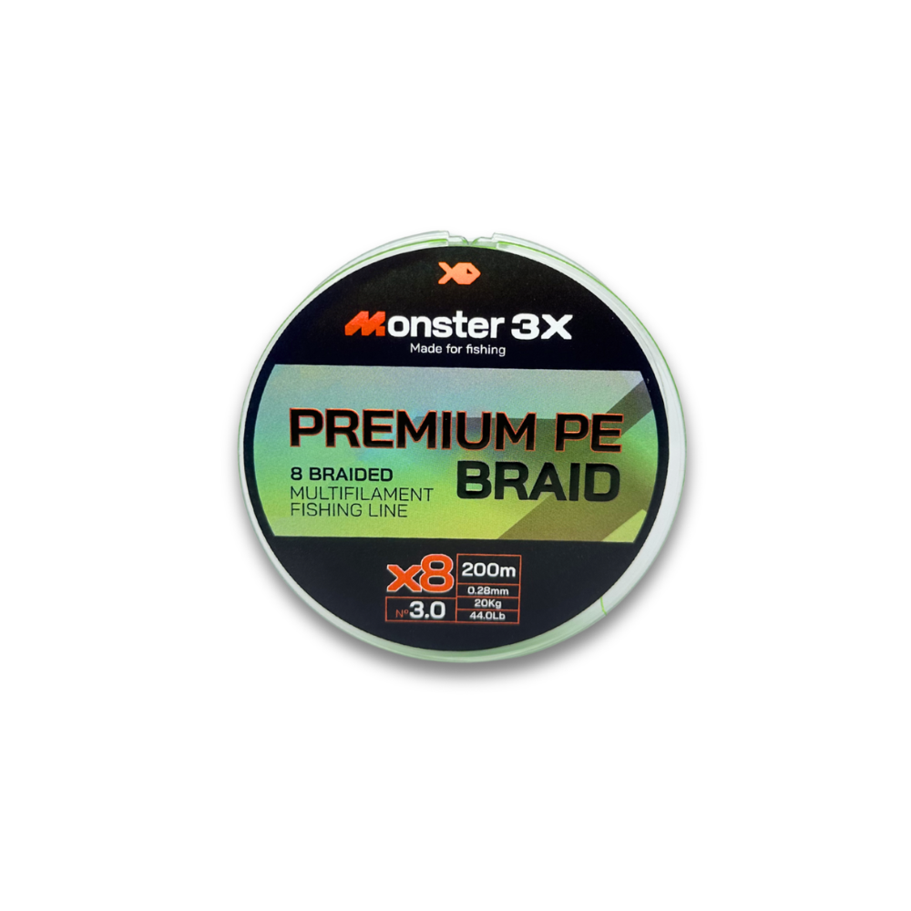 MONSTER 3X LINHA MULTI X8 PREMIUM 3 28mm 20kg 44.0lbs 200M