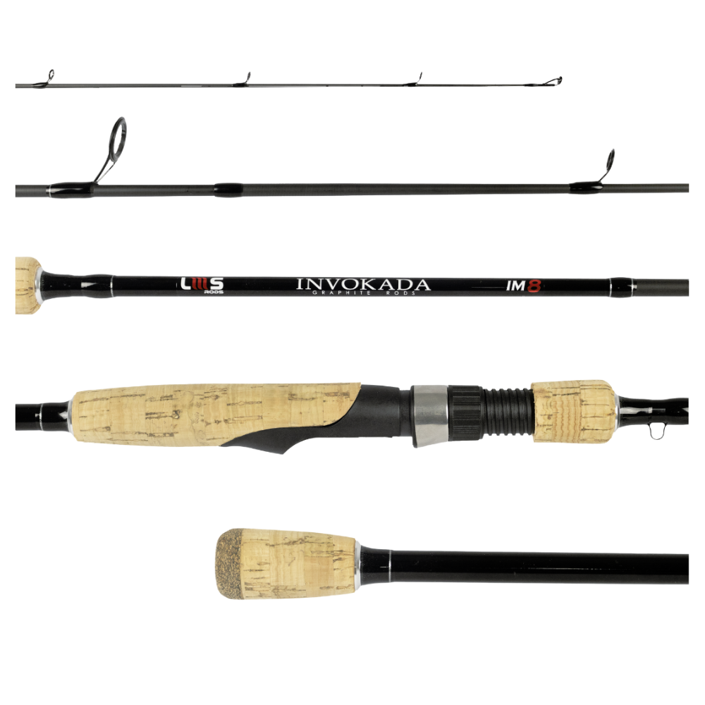 Invokada 60 10-37g 10-25lb 2pc Spin para Molinete IM8