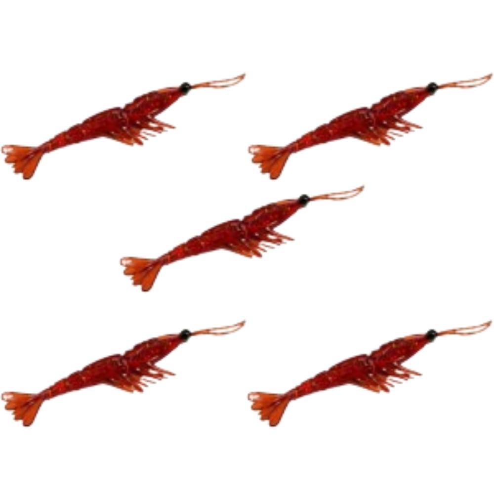KIT PIRATAS FISHING REALITY COR VERMELHO 7,5CM 5UN