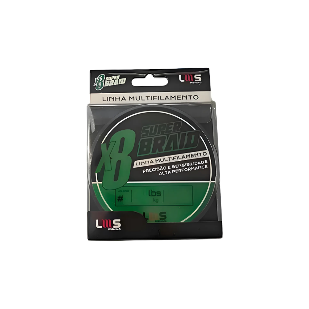 LUMIS LINHA MULTIFILAMENTO 300M 8X 50LB 0,35MM VERDE