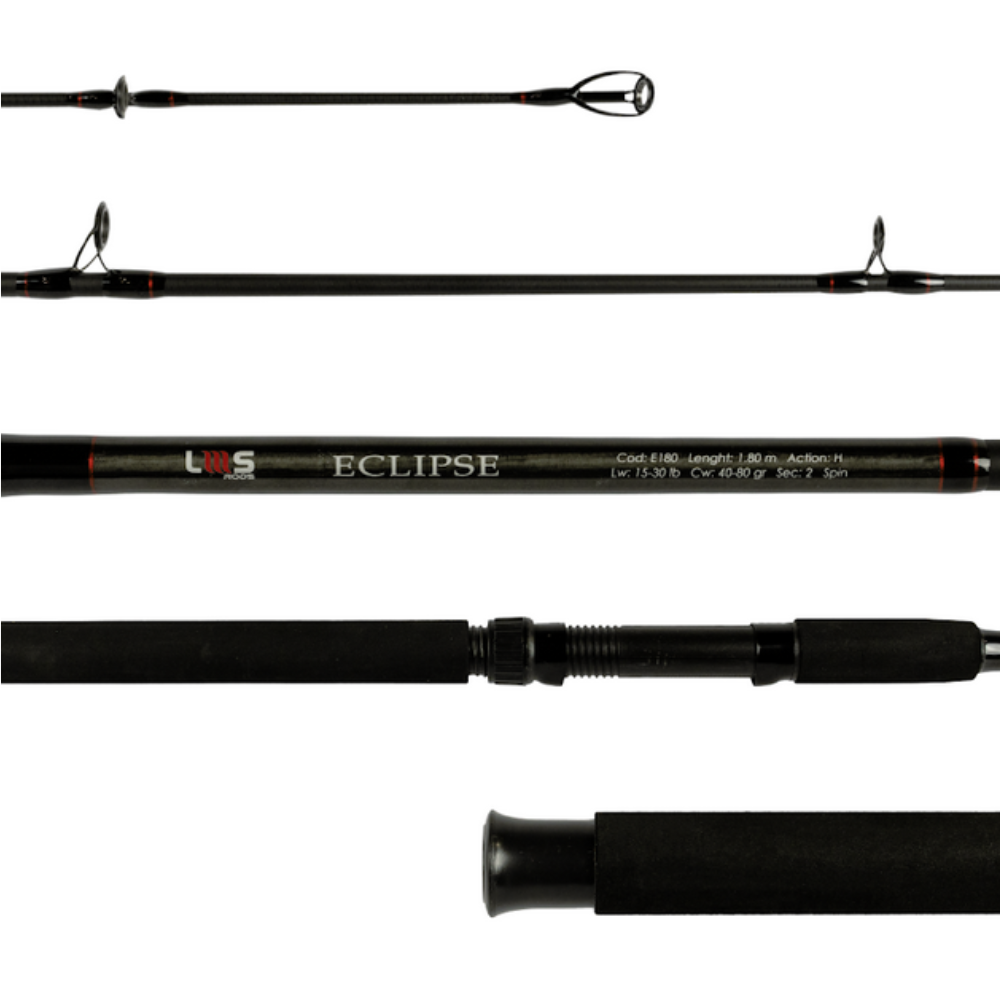 Vara LMS Rods Eclipse Spin 1,80m 15-30lbs 40-80gr 2pc