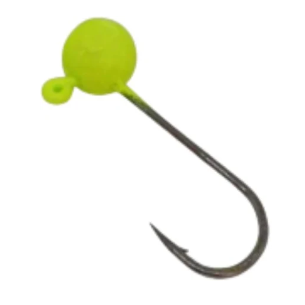 CHUMBADA ANZOL JIG HEAD 3/0 90° ESFÉRICO 5G AMARELO