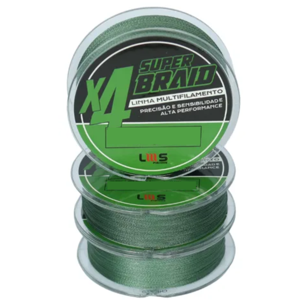 LUMIS LINHA MULTIFILAMENTO 300M 4X 50LB 0,35MM VERDE