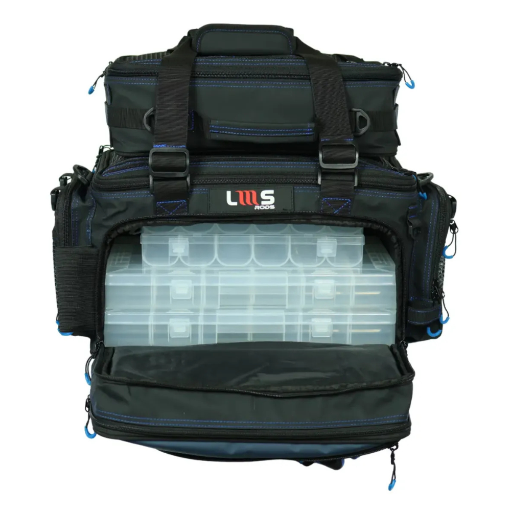 LMS BOLSA DE PESCA DEFENDER NYLON AZUL C/2 ESTOJOS