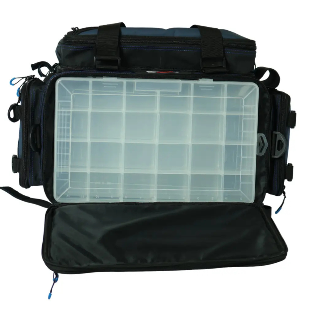 LMS BOLSA DE PESCA DEFENDER NYLON AZUL C/2 ESTOJOS