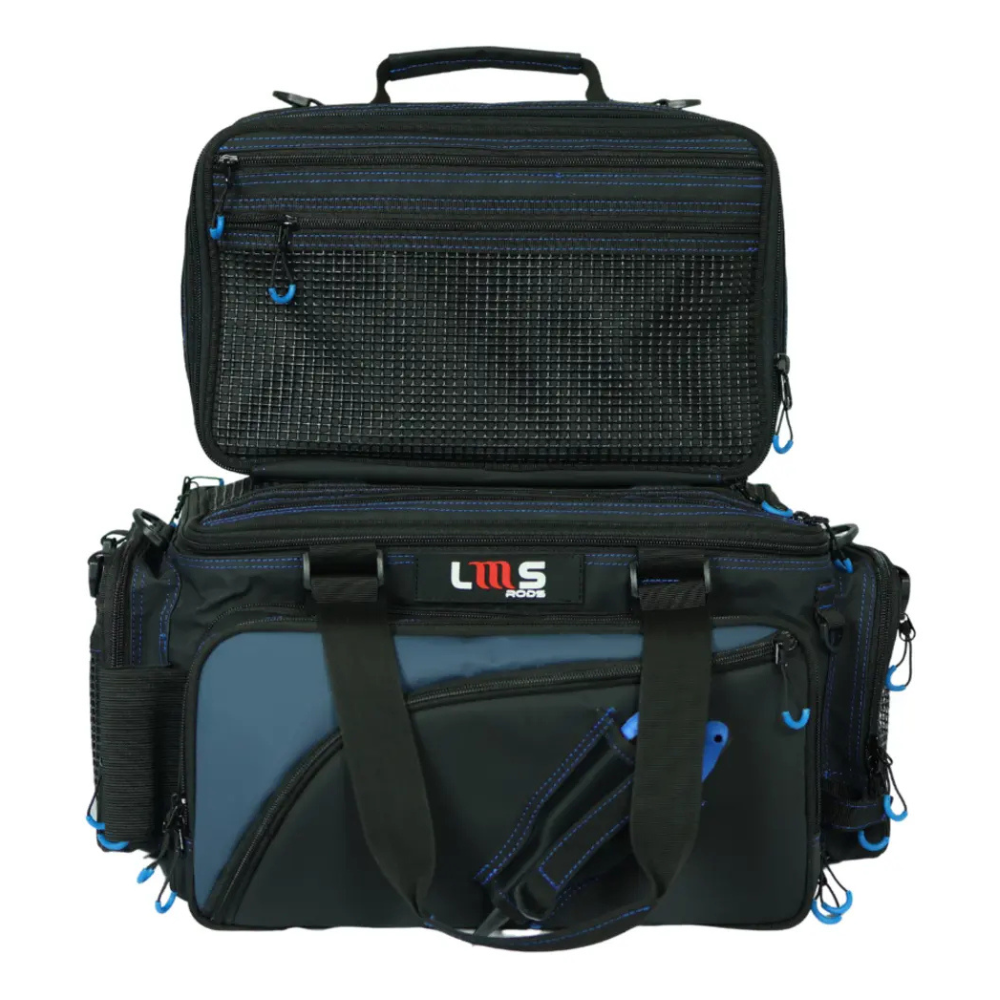 LMS BOLSA DE PESCA DEFENDER NYLON AZUL C/2 ESTOJOS