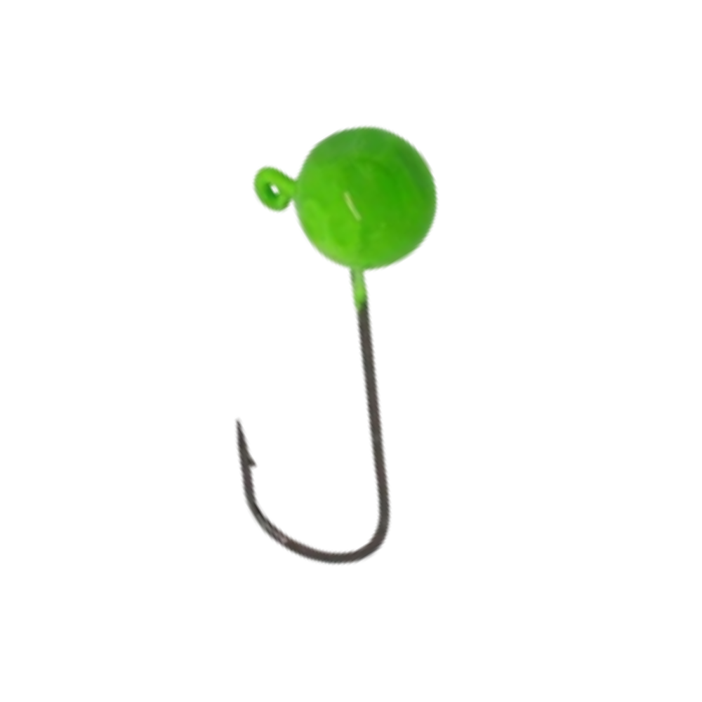 CHUMBADA ANZOL JIG HEAD 3/0 90º ESFÉRICA 15G VERDE