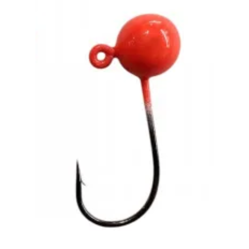 CHUMBADA ANZOL JIG HEAD 3/0 90° ESFÉRICO 14G VERMELHO