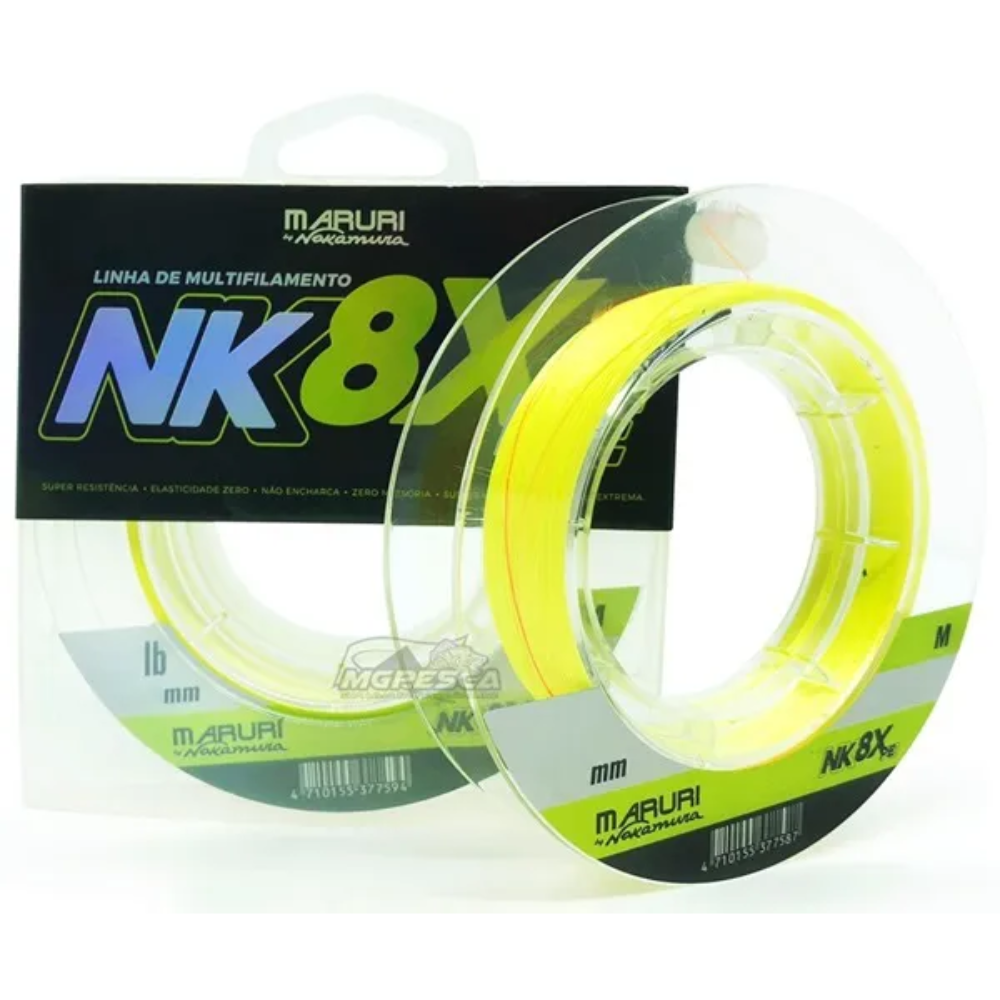 MARURI LINHA MULTIFILAMENTO NK 8X AMARELO 0,16MM 200M