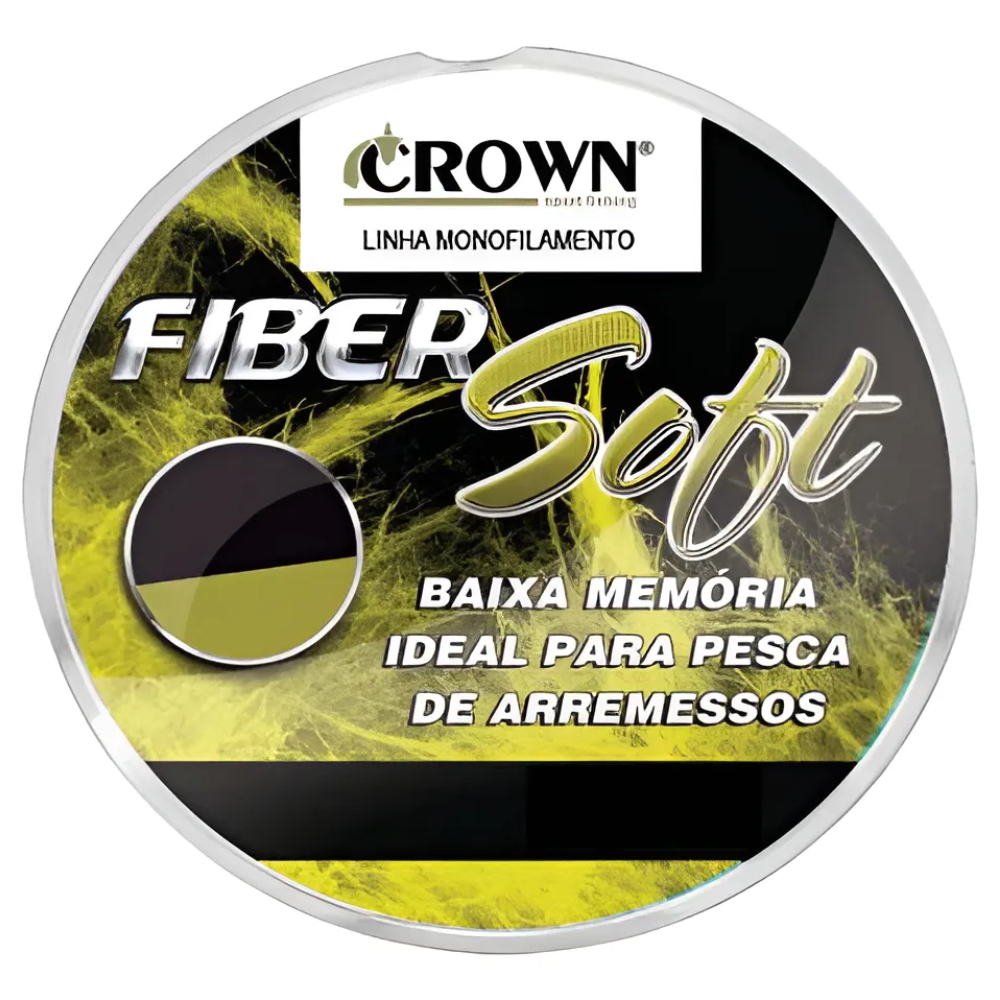 JOGA CROWN LINHA MONO FIBER SOFT YELLOW 0,43MM 37LB 500M 1UN