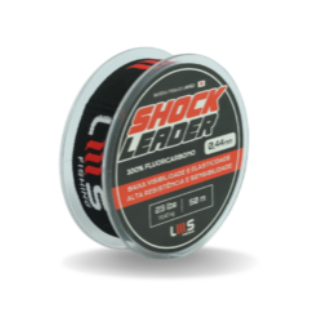 LMS LINHA SHOCK LEADER FC 38LB 17,23KG 0,58MM 50M CLEAR