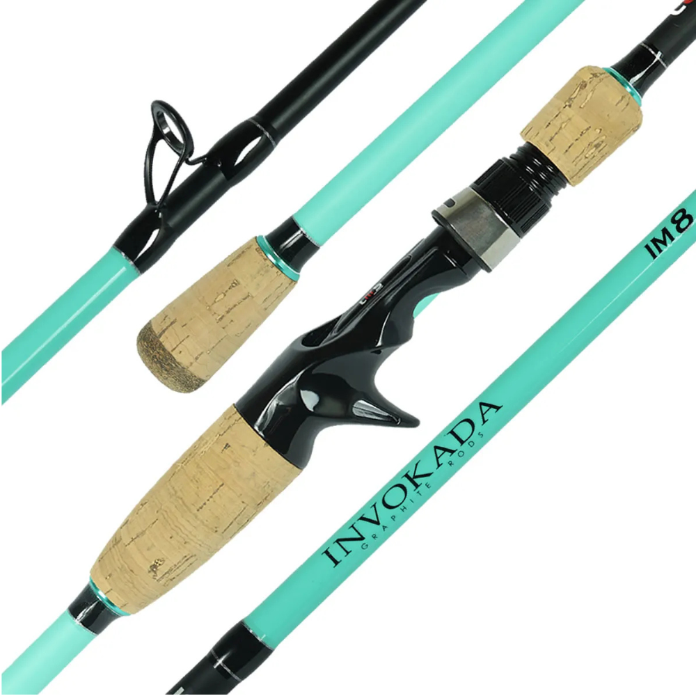 Invokada Pro Cast 58 8-35g 8-20lb 1pc IM8 Blue - Green New Model