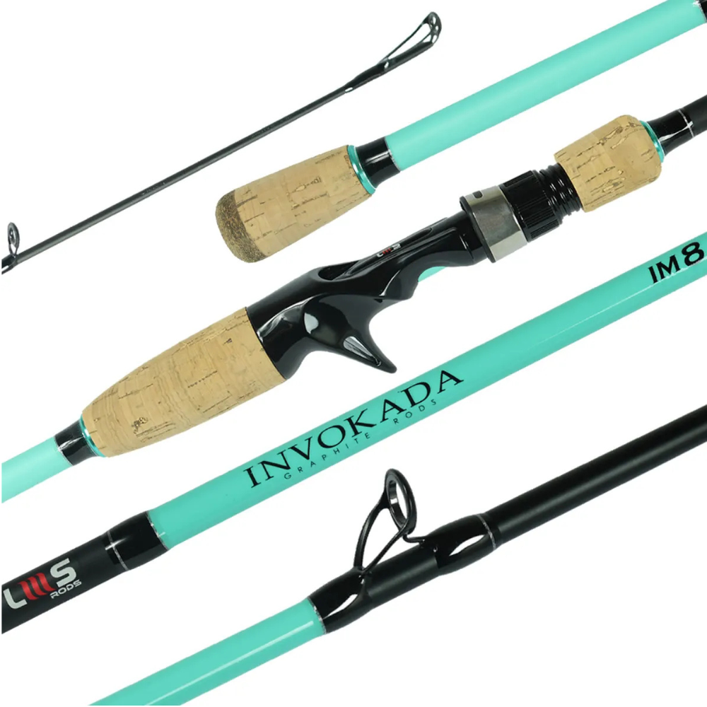 Invokada Pro Cast 58 8-35g 8-20lb 1pc IM8 Blue - Green New Model