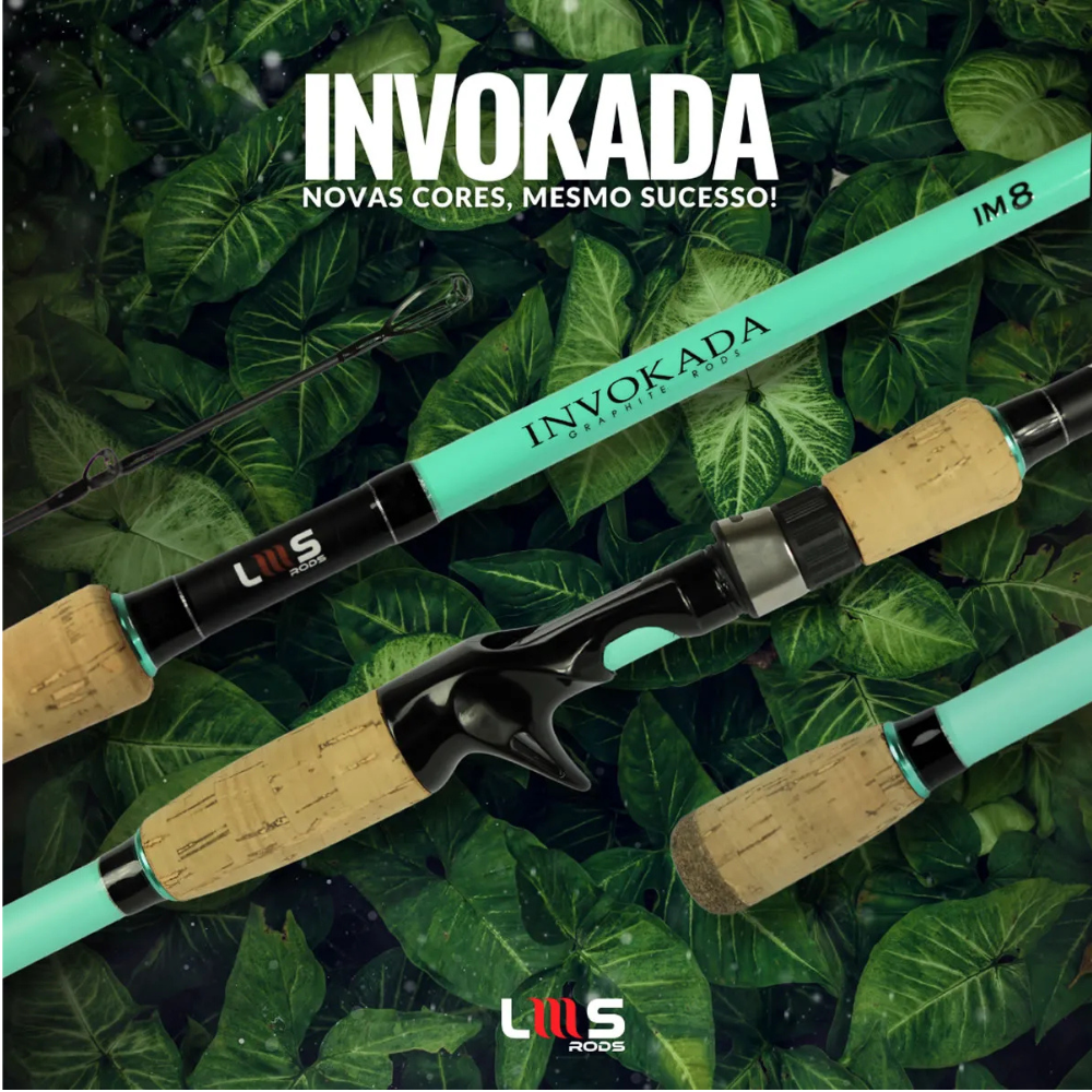 Invokada Pro Cast 58 8-35g 8-20lb 1pc IM8 Blue - Green New Model