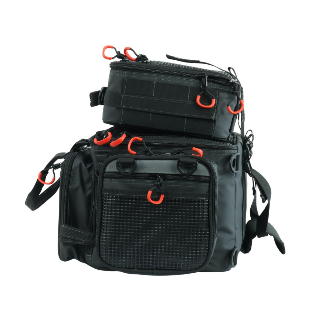 LMS BOLSA DEFENDER NYLON C/2 ESTOJOS TRANSPARENTES PRETA