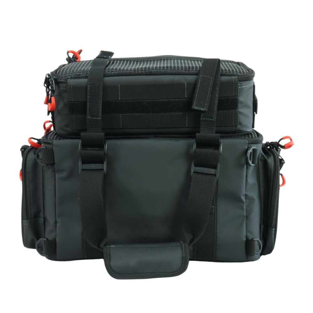 LMS BOLSA DEFENDER NYLON C/2 ESTOJOS TRANSPARENTES PRETA