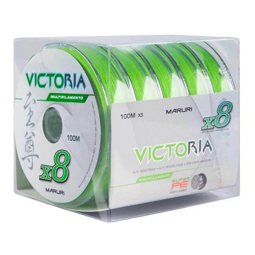 MARURI LINHA MULT VICTORIA 8X VERDE LIMAO 0,27MM 100M CX 5UN