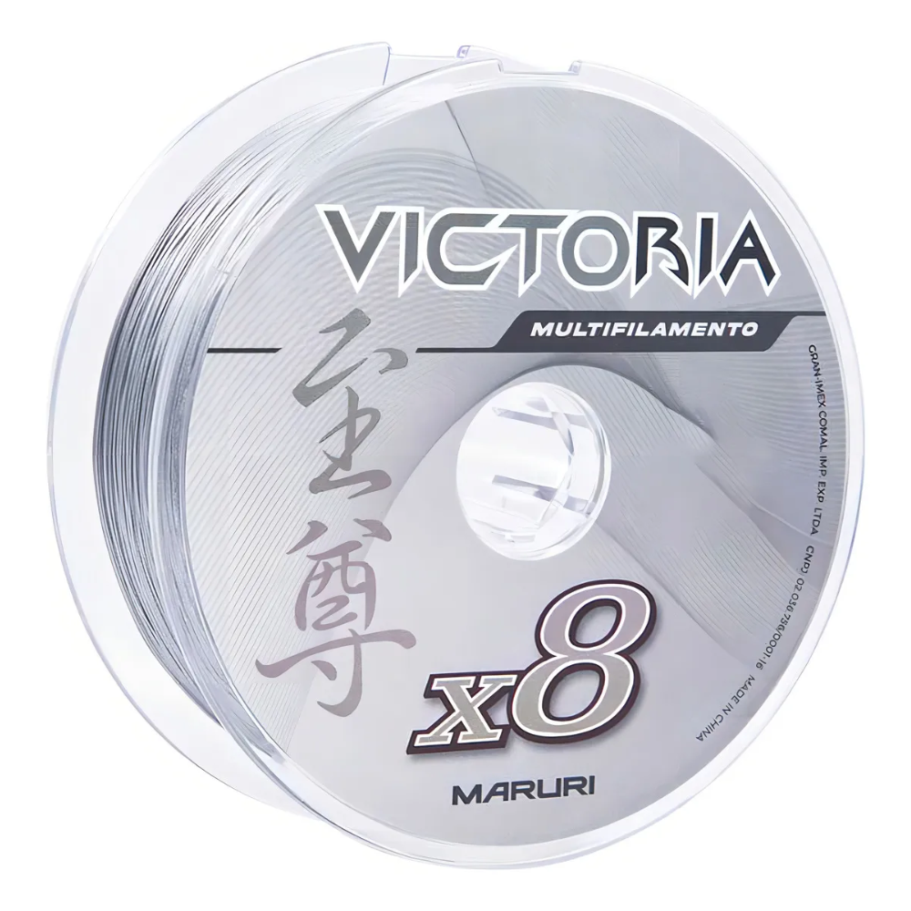 MARURI LINHA MULT VICTORIA 8X CINZA 55LBS 0,40MM 100M CX 5UN