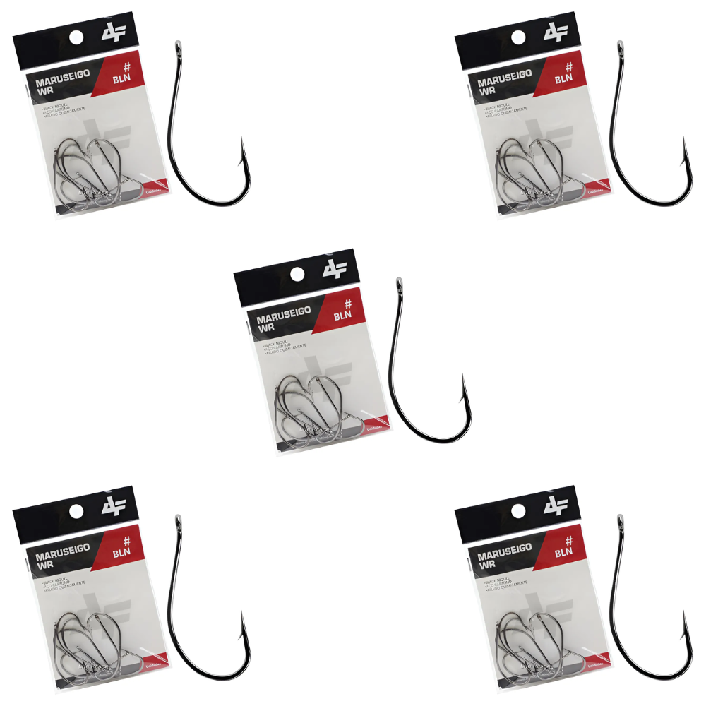 ALBATROZ KIT 5 CARTELAS ANZOL MARUSEIGO-WR N14 BLN 28UN CADA