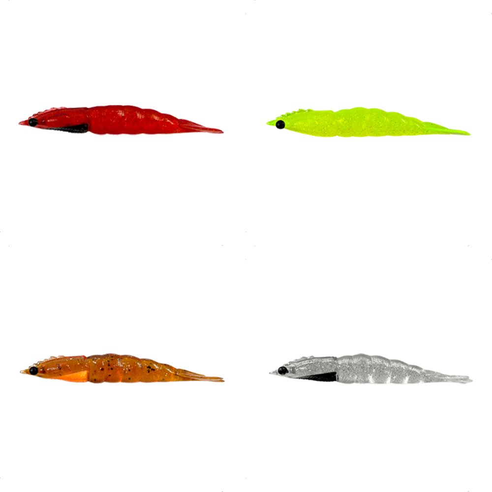 KIT 4UN MATADEIRA ISCA ARTIFICIAL CAMARÃO ROBALEIRO 6,8CM