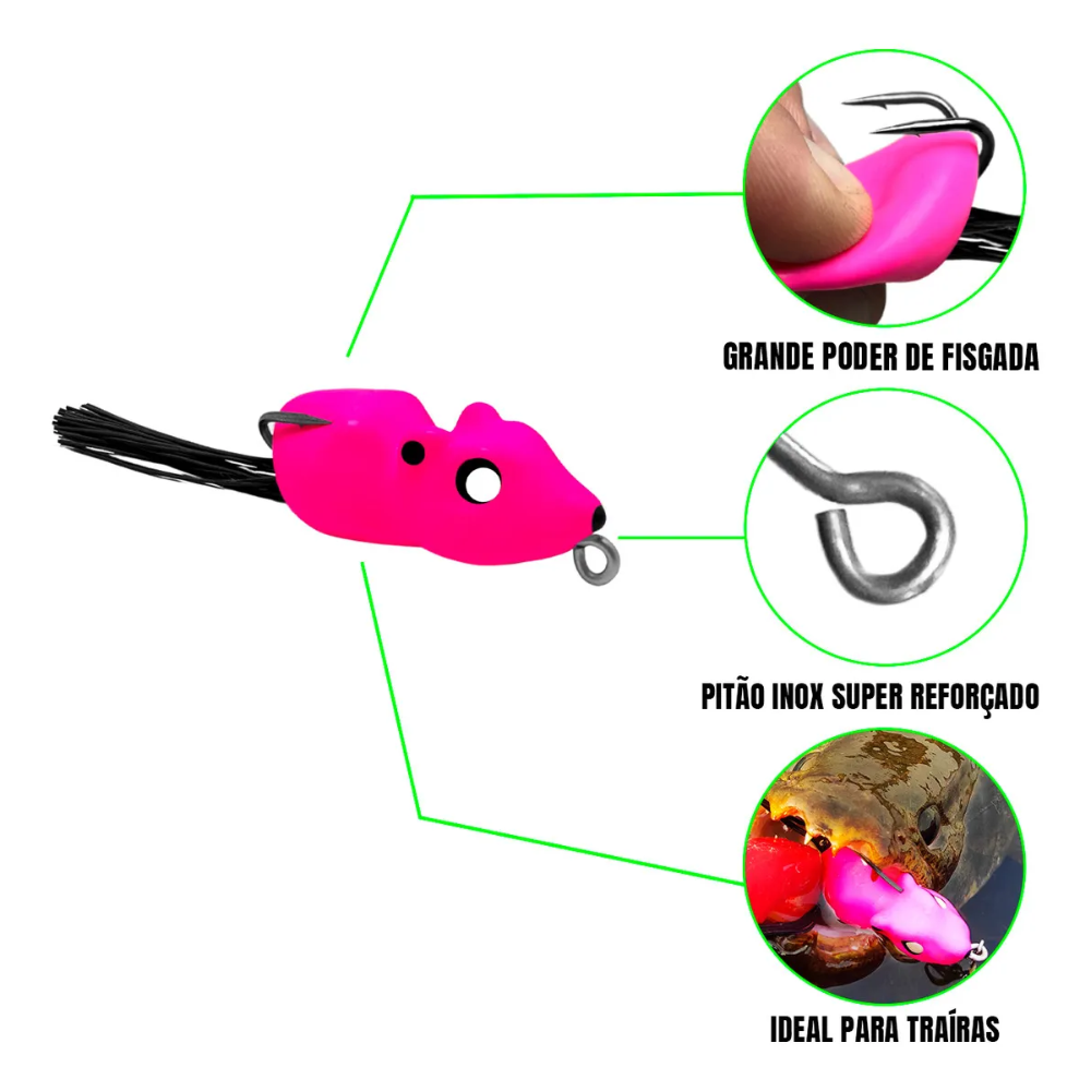 MATADEIRA ISCA ARTIFICIAL FROG RATINHU TRAIRA COR 11