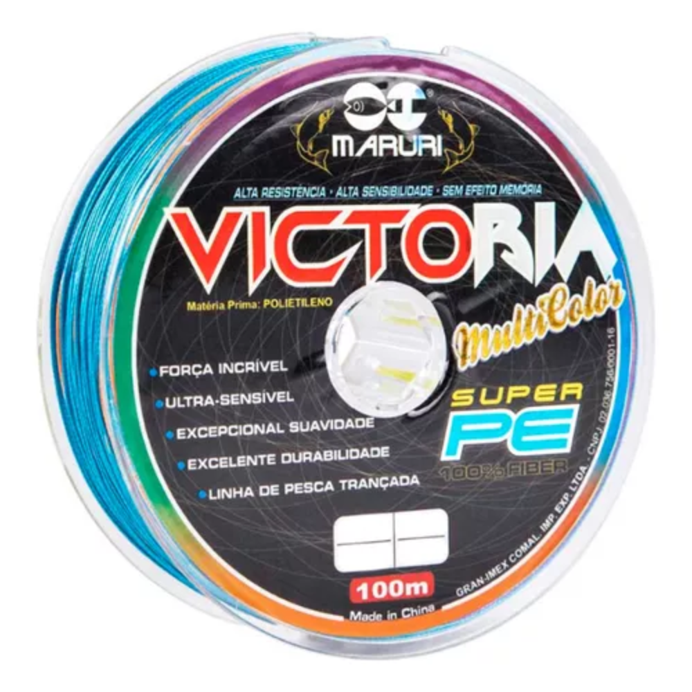 Linha Multifilamento Victoria 8x 0,24mm 26lb 11,8kg  100m