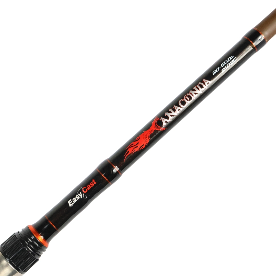 EASY CAST VARA CARRETILHA ANACONDA 2.4M 60LB  2 PARTES MARROM