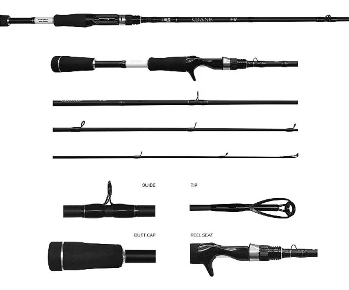 LUMIS CRANK VARA CAST 60 15 40G 15 30LB 1PC 1.83M CARRETILHA CARBONO NEW MODEL