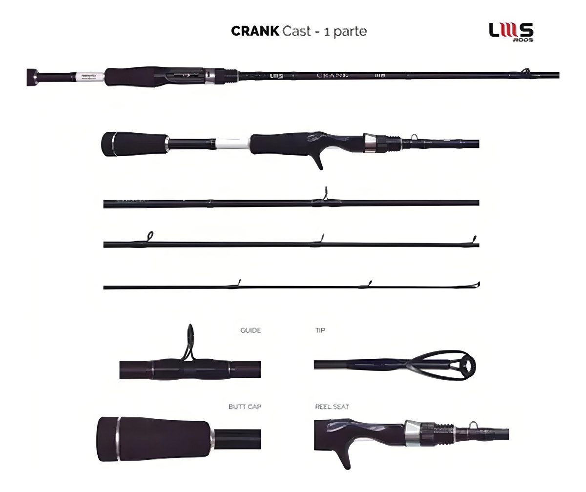 LUMIS CRANK CAST 1,83M 12LB INTEIRIÇA CARRETILHA NEW MODEL