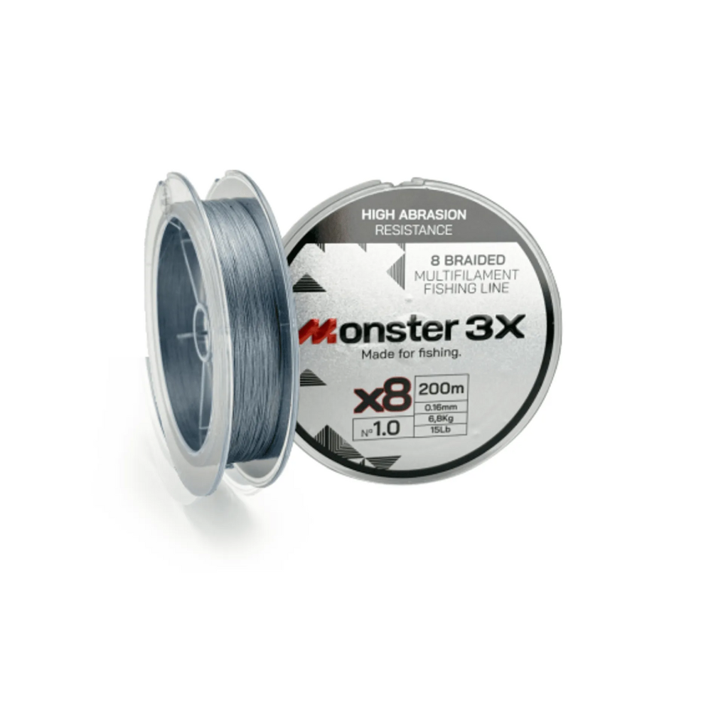 Linha Multi Monster 8x Cinza 0.8 0,14mm 12IB 5,5KL 200 mts