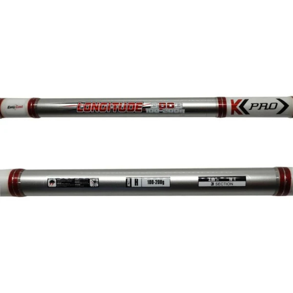 Vara Molinete Longitude K-pro 3,3m 200g Praia 3 Partes 50kg