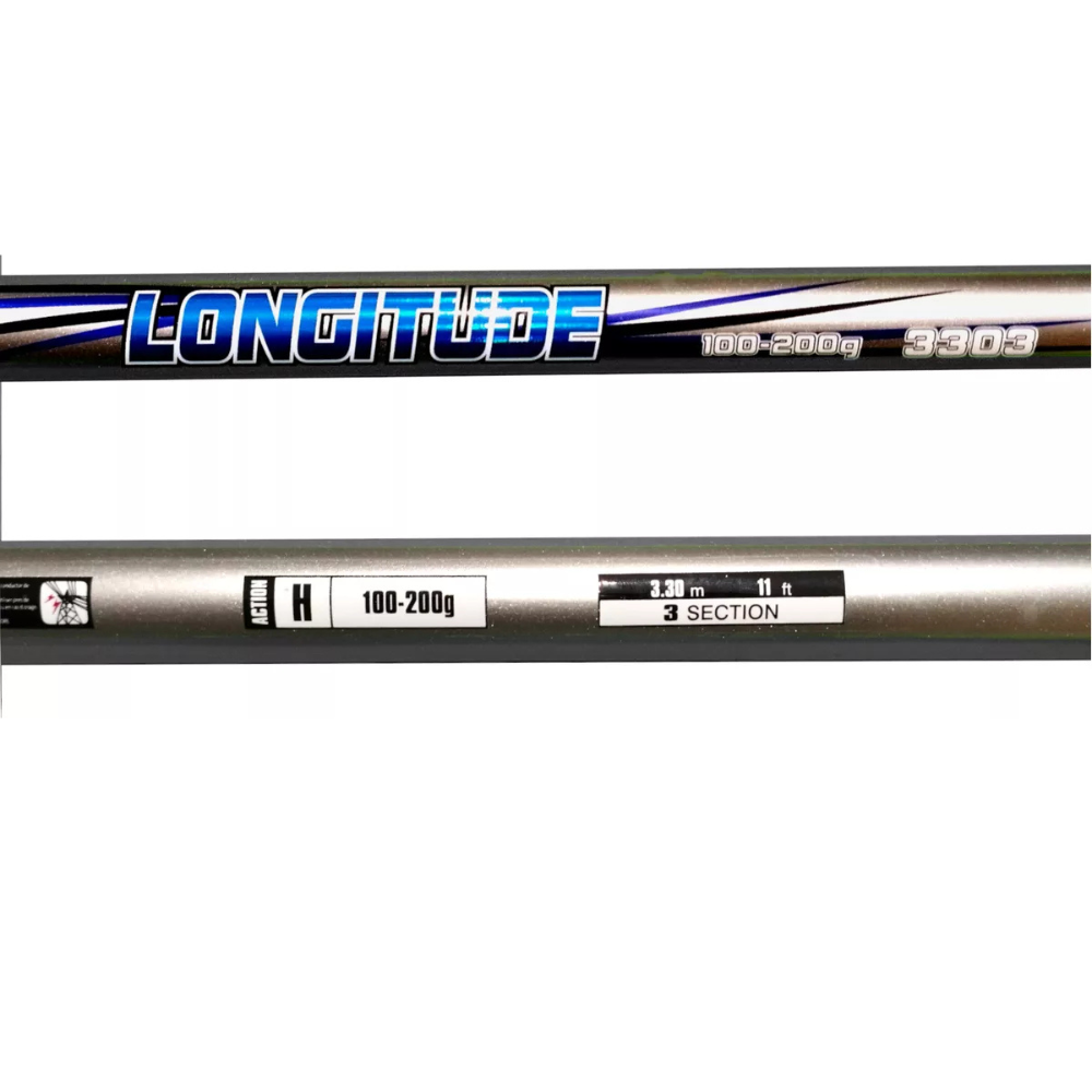 Vara Molinete Longitude 3,3m 200g Praia Costão 3 Partes 50kg