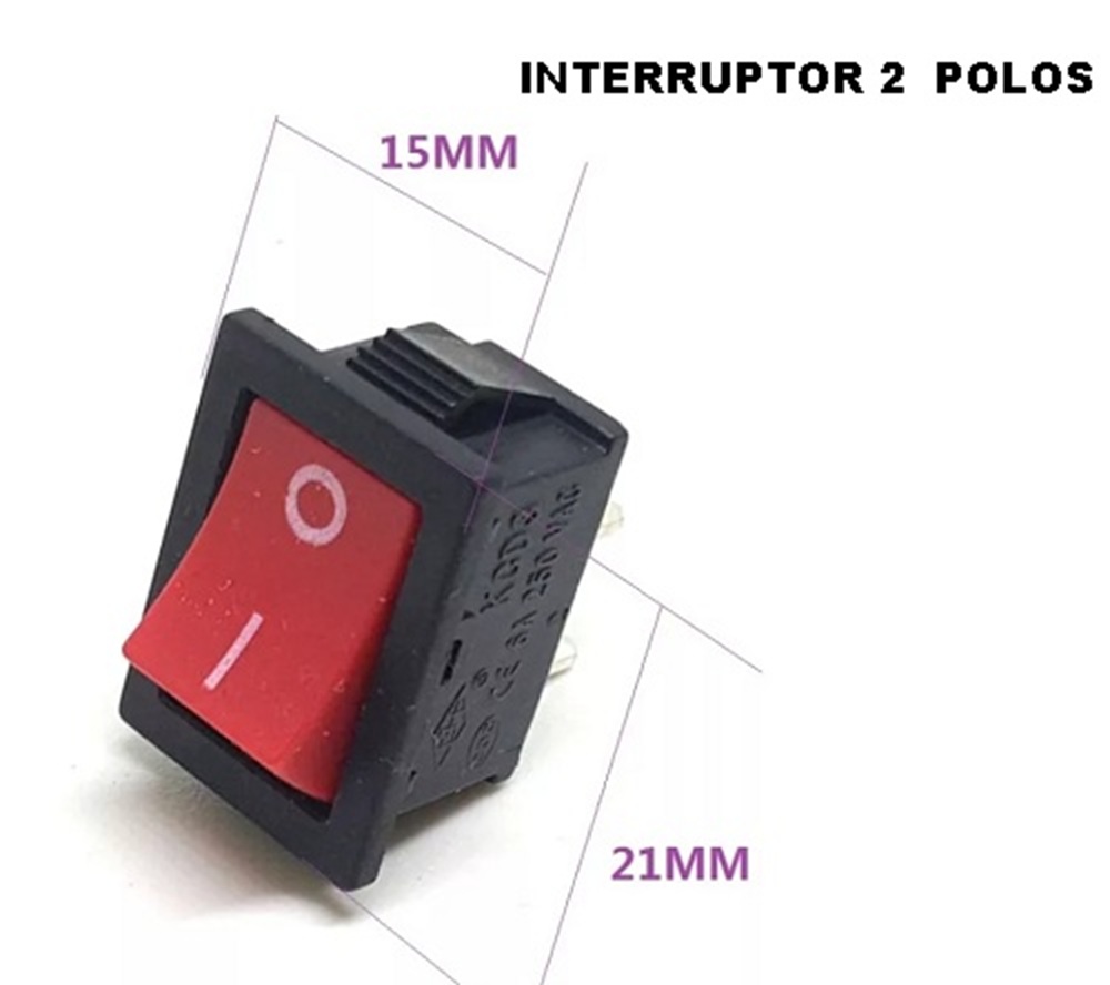 INTERRUPTOR 2 POLOS UNIVERSAL