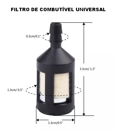 FILTRO COMBUSTIVEL UNIVERSAL