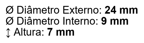 ROLAMENTO 609 ZZ GBR/GTOP