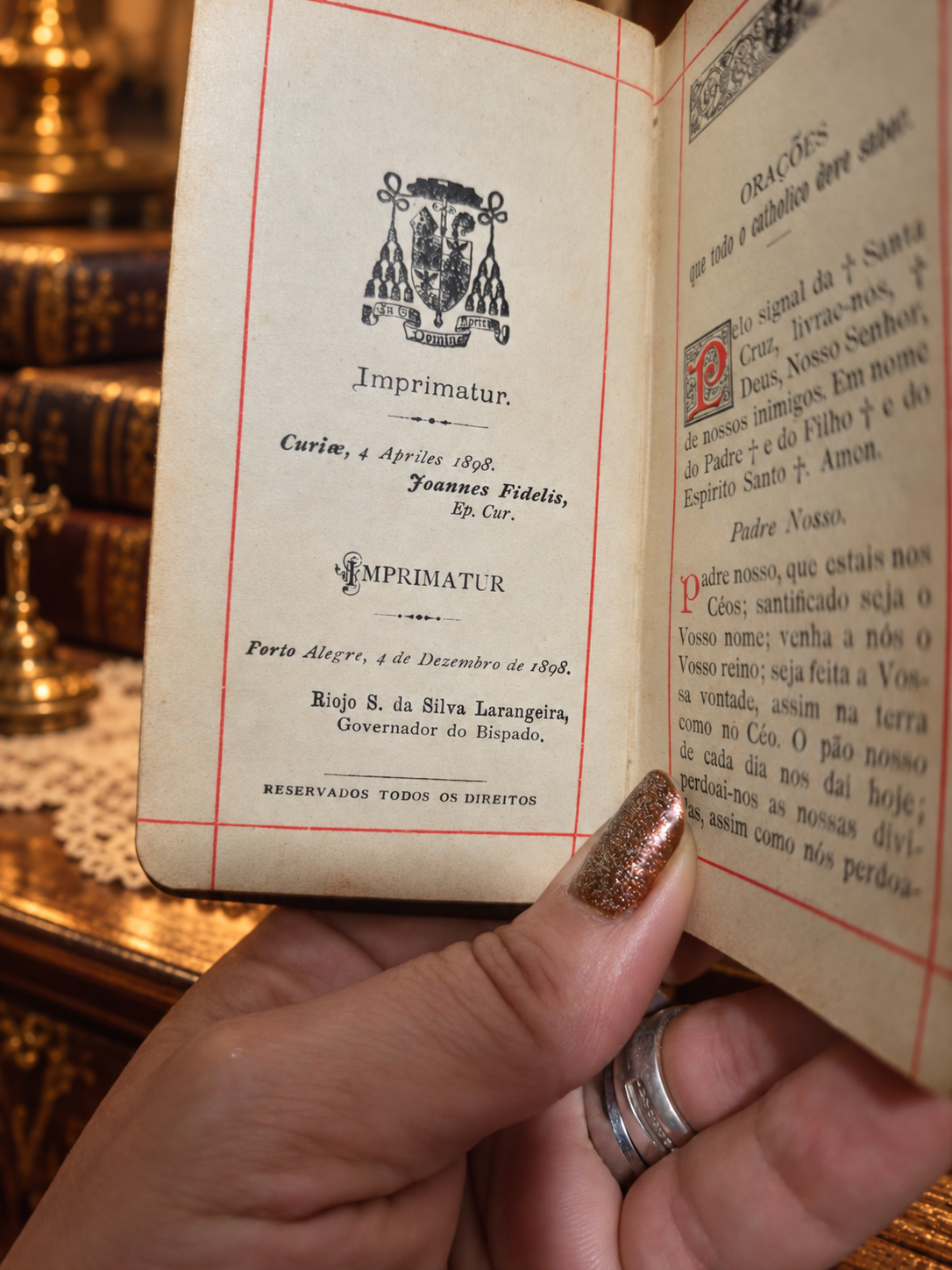 Meu thesourinho, de al. schuler s.j., devocionário católico, 5ª edição, benziger & co., suíça.