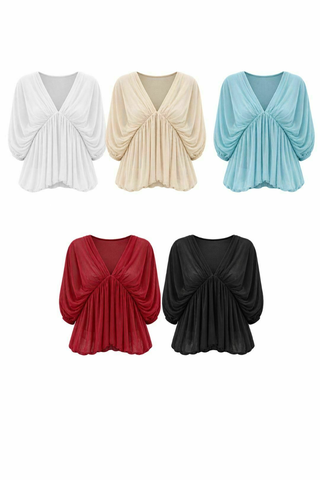 Blusa Tule Drapeado