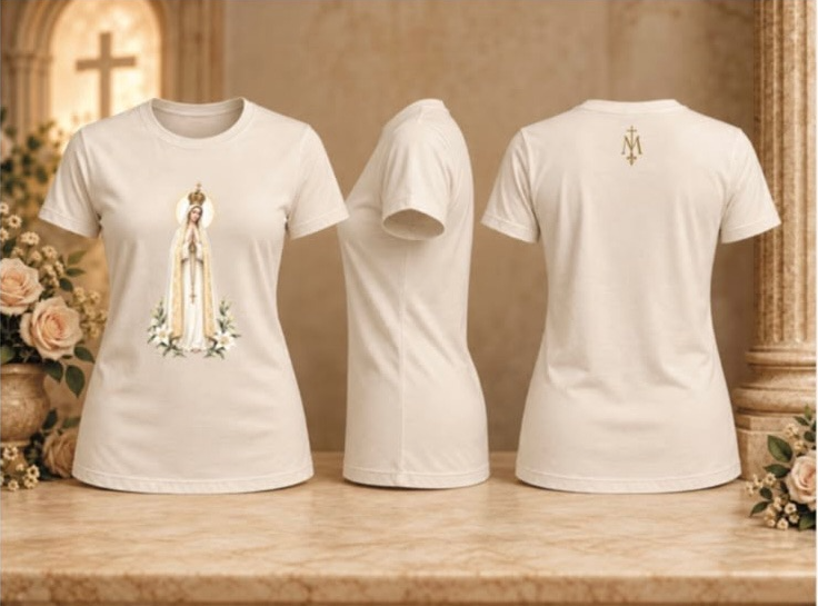 Camiseta Domina Nostra de Fatima - Nossa Senhora de Fátima