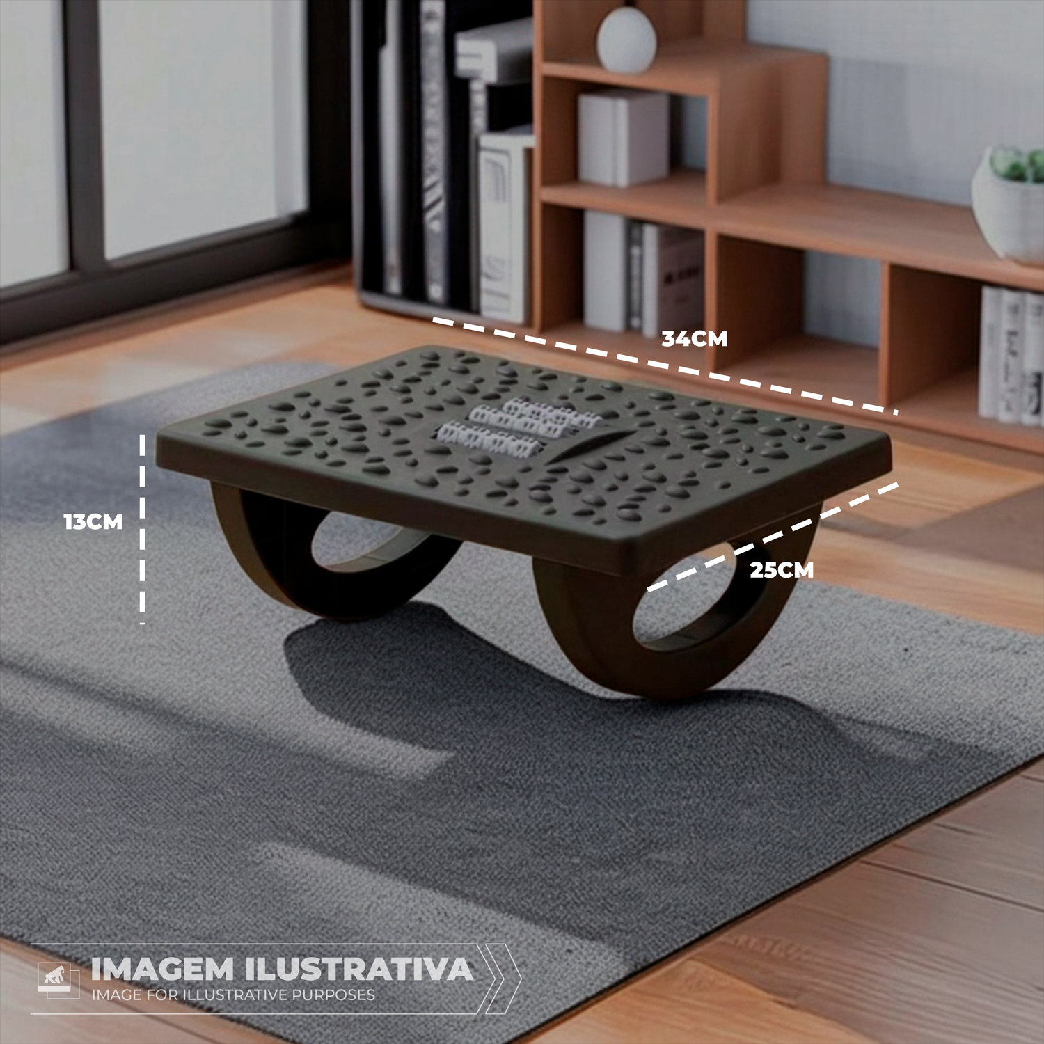 Apoio descanso Ergonômico para os Pés - Office Armor - Gshield