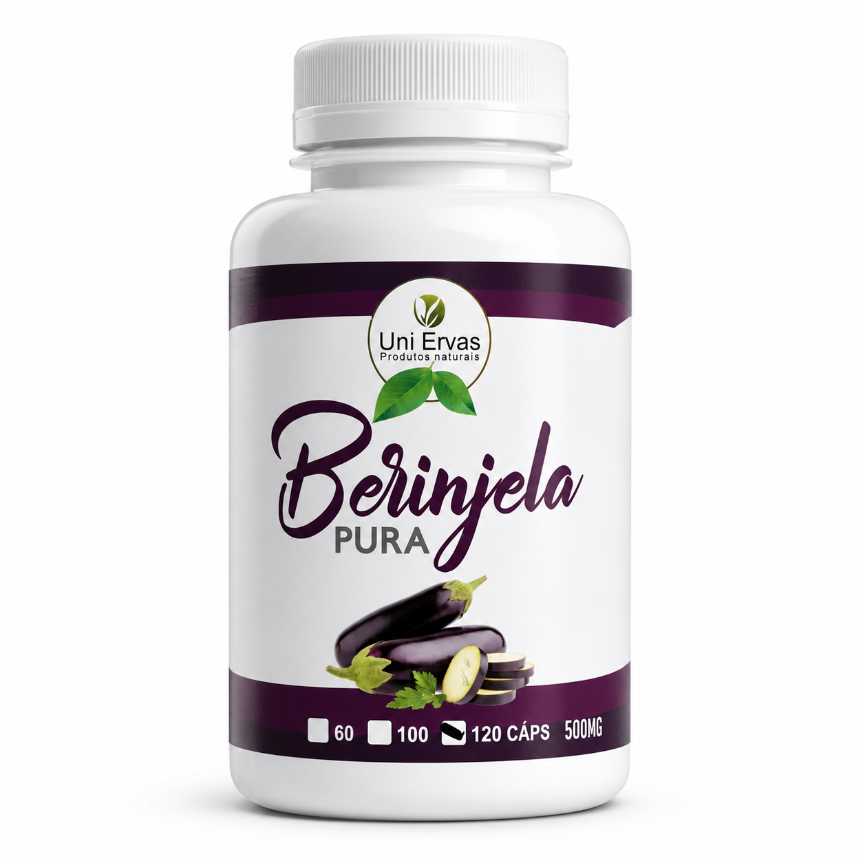 Berinjela Pura 120 Cápsulas 500mg
