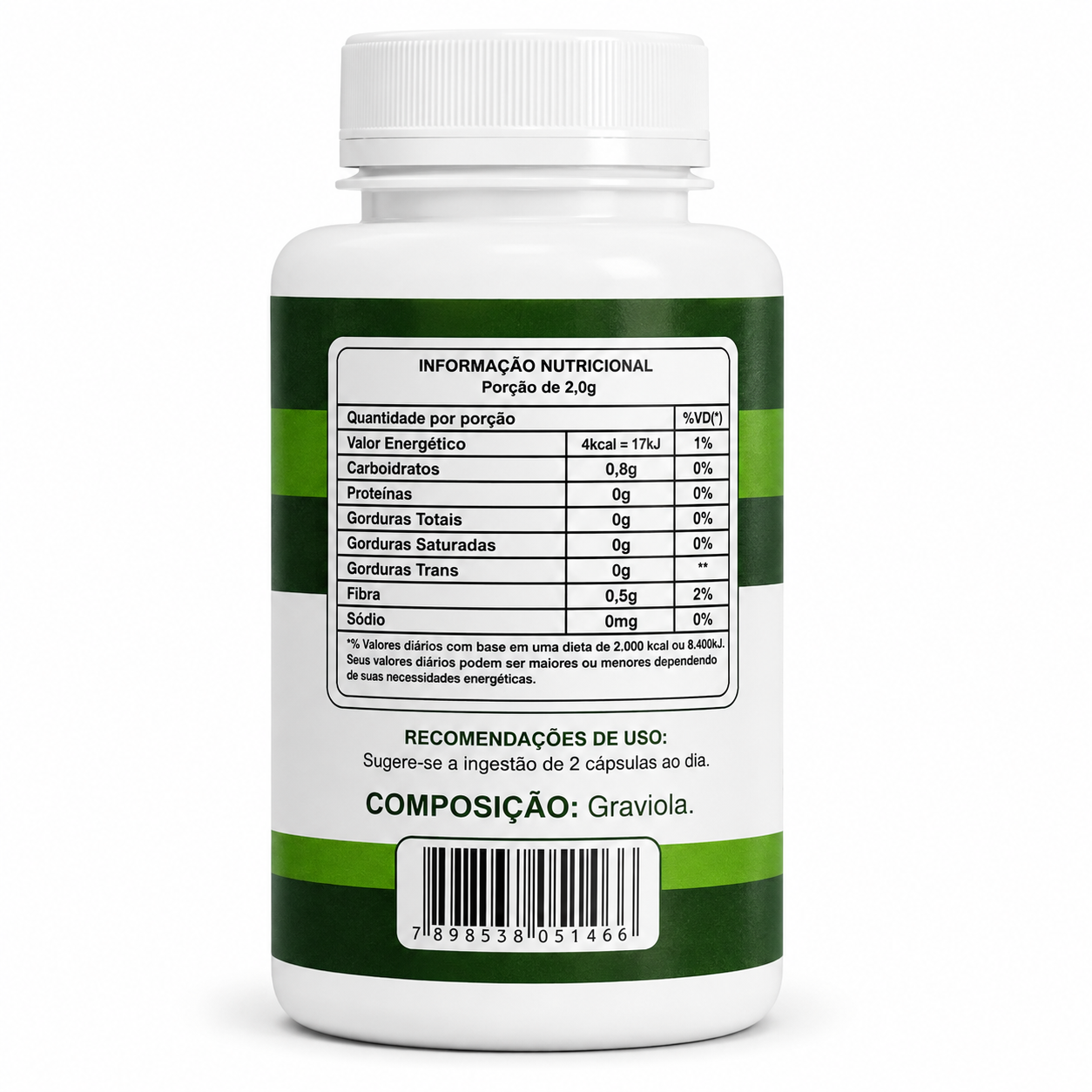 Graviola 120 Cápsulas 500mg