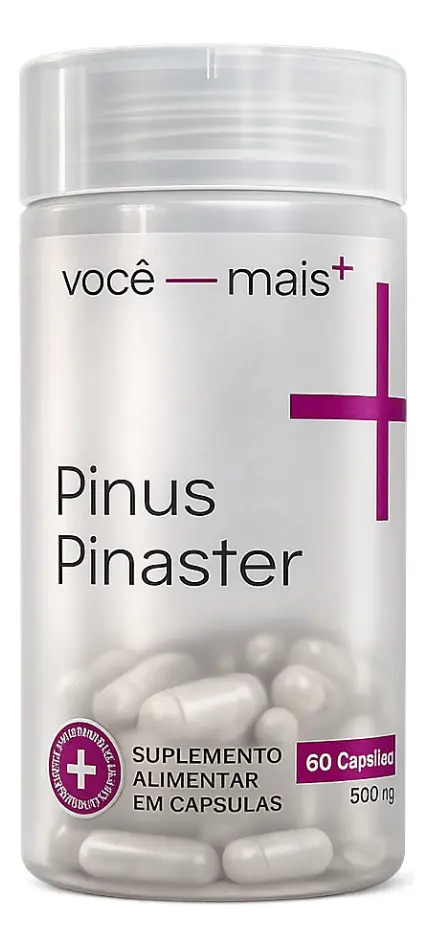 Pinus Pinaster 500mg 60 Cápsulas - Vitaminas Vc+ Sem Sabor